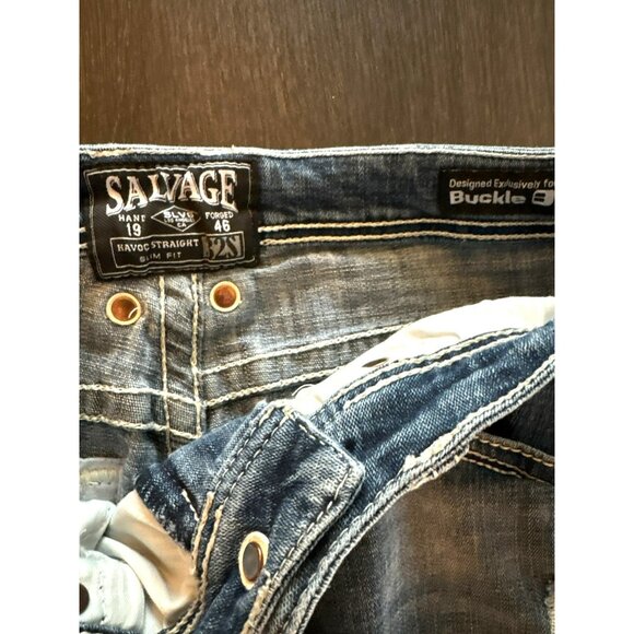 Salvage Havoc Straight Slim Fit Jeans Size 32 Short - Picture 3 of 11